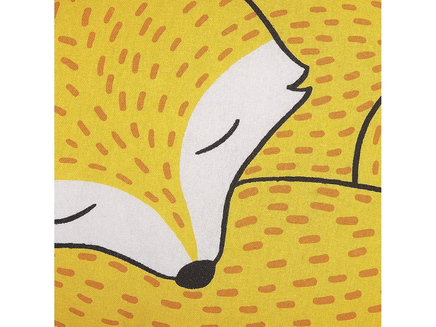 Lot de 2 coussins décoratifs DHANBAD Coton 50 x 40 cm Jaune Renard