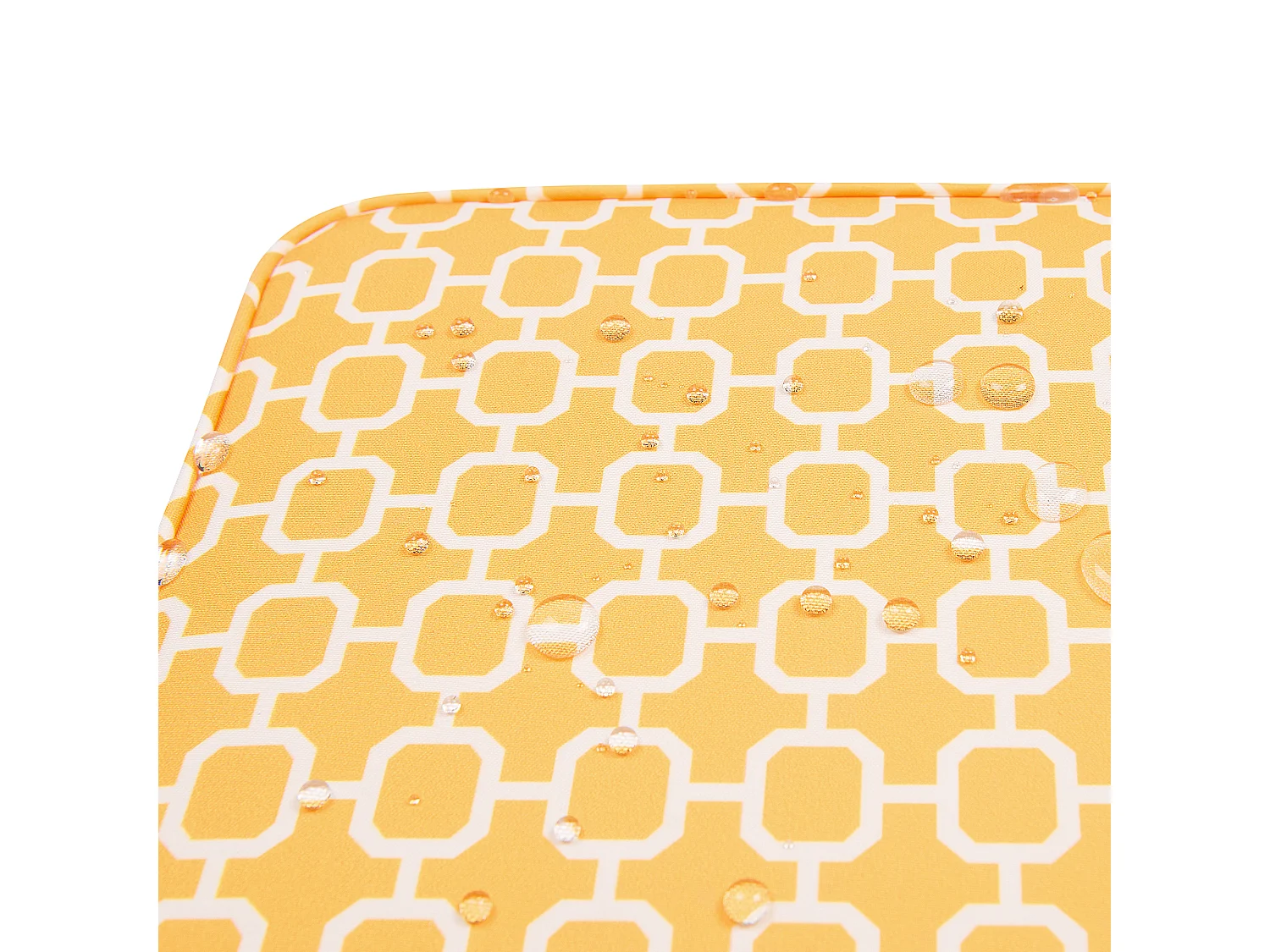 Lot de 2 coussins pour chaises de jardin FIJI 29 x 38 cm Jaune