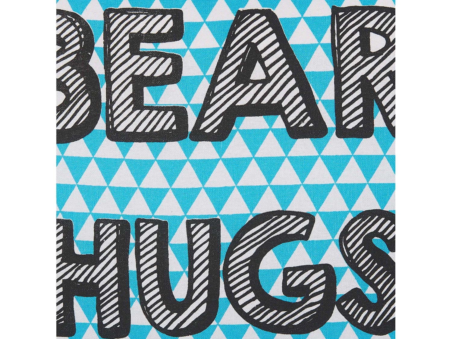 Bawełniana poduszka dla dzieci z nadrukiem 40 x 40 cm niebieska RADZKOT