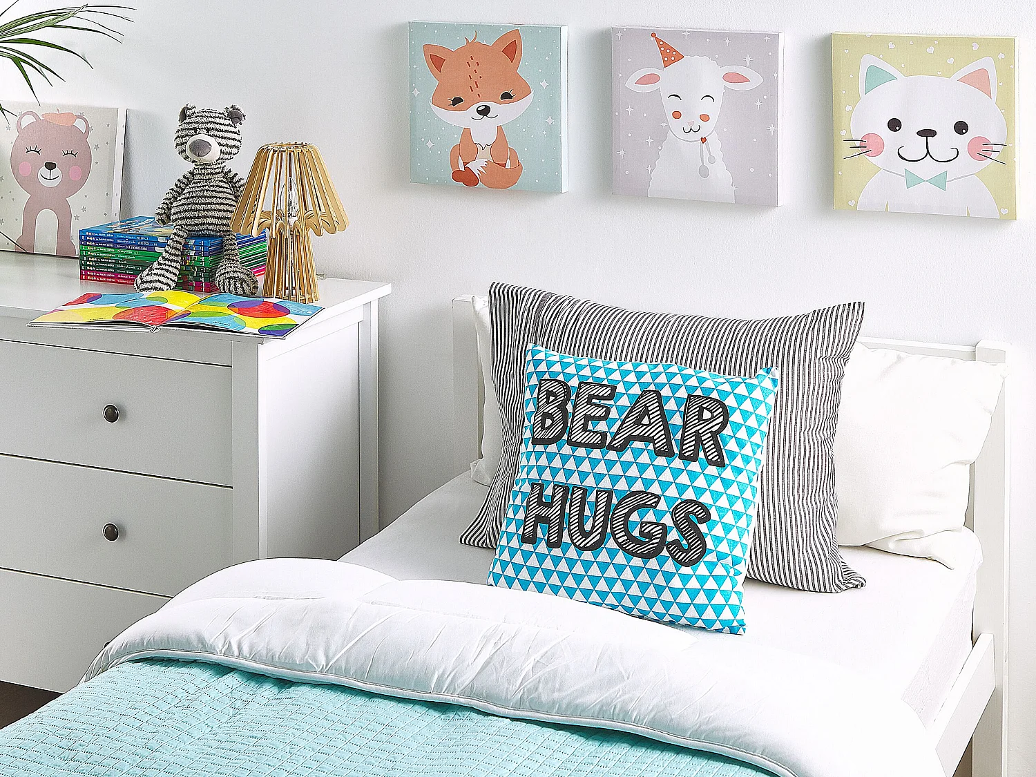 Throw Cushion RADZKOT Cotton 40 x 40 cm Blue
