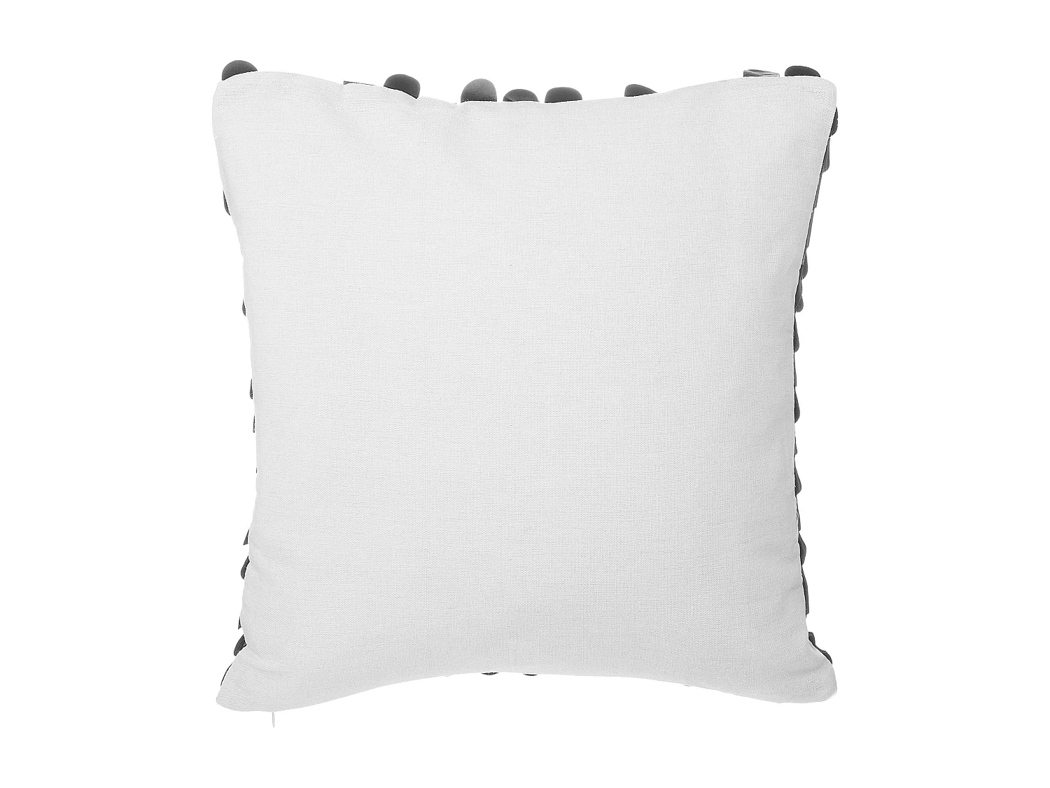 Set van 2 decoratieve kussens LOBELIA Kunstleer 45 x 45 cm Zwart Effen