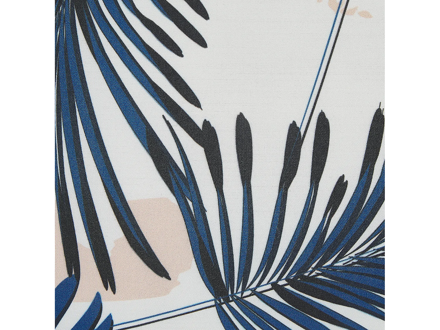 Gartenkissen 2er Set ELATI Pflanzenmuster 45 x 45 cm Marineblau