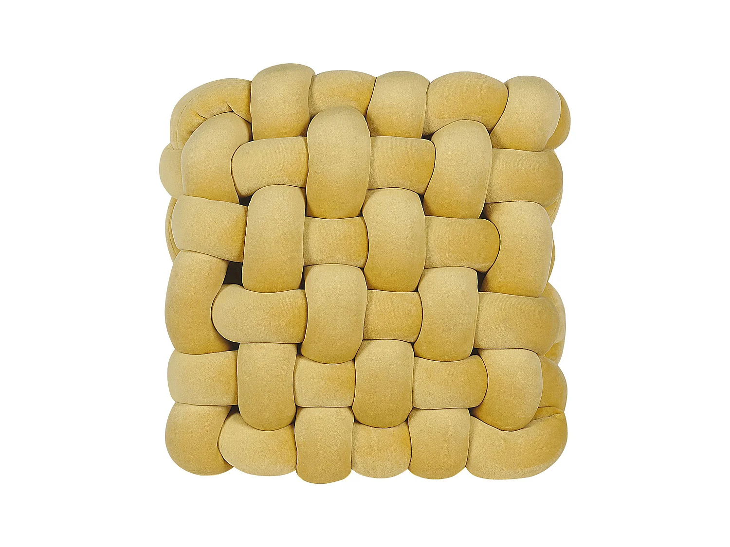 Coussin SIRALI Velours 30 x 30 cm Moutarde