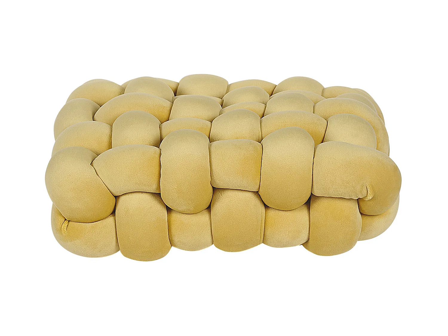 Coussin SIRALI Velours 30 x 30 cm Moutarde