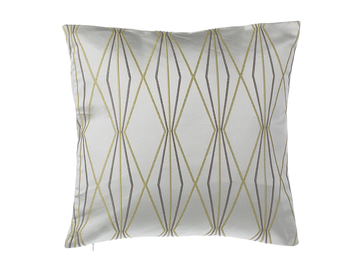 Lot de 2 coussins décoratifs FENNEL 45 x 45 cm Blanc Motif géométrique