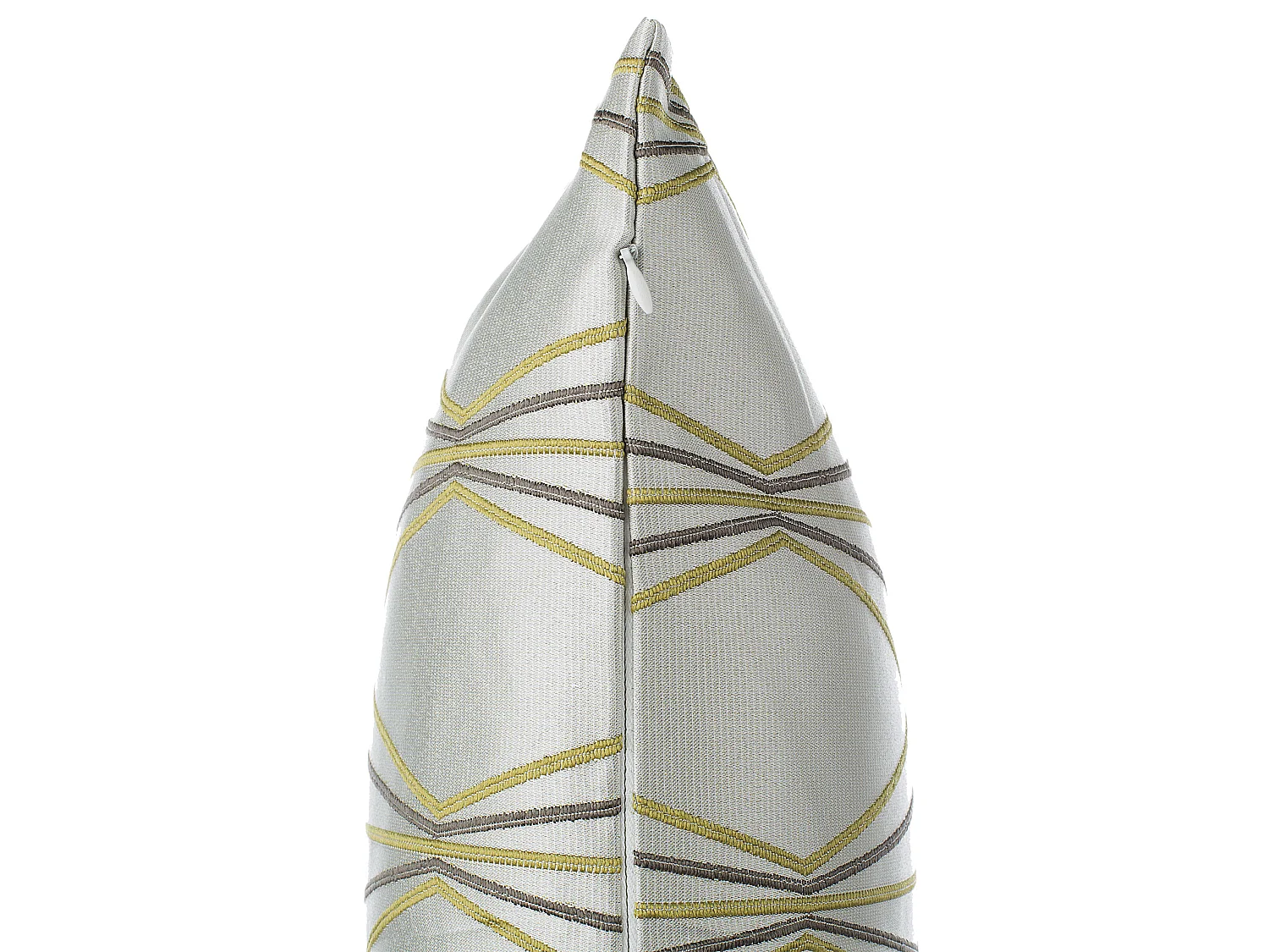 Conjunto de 2 cojines decorativos FENNEL 45 x 45 cm Blanco Patrón geométrico