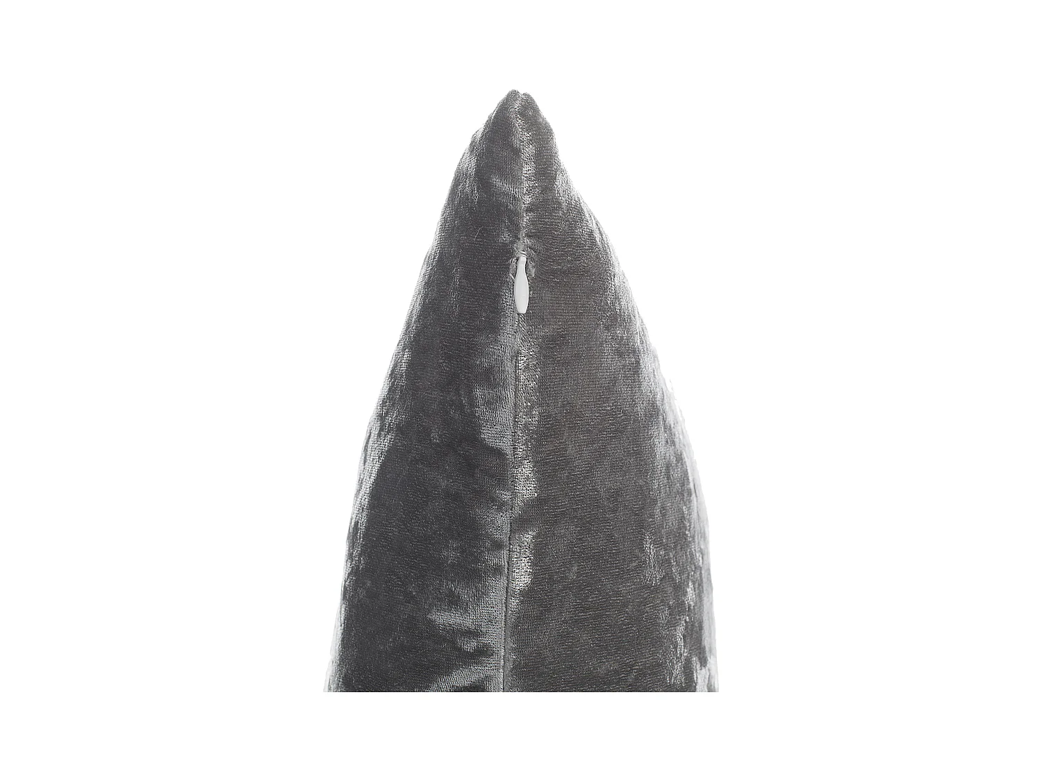 Conjunto de 2 cojines decorativos HOSTA Terciopelo 45 x 45 cm Gris Liso