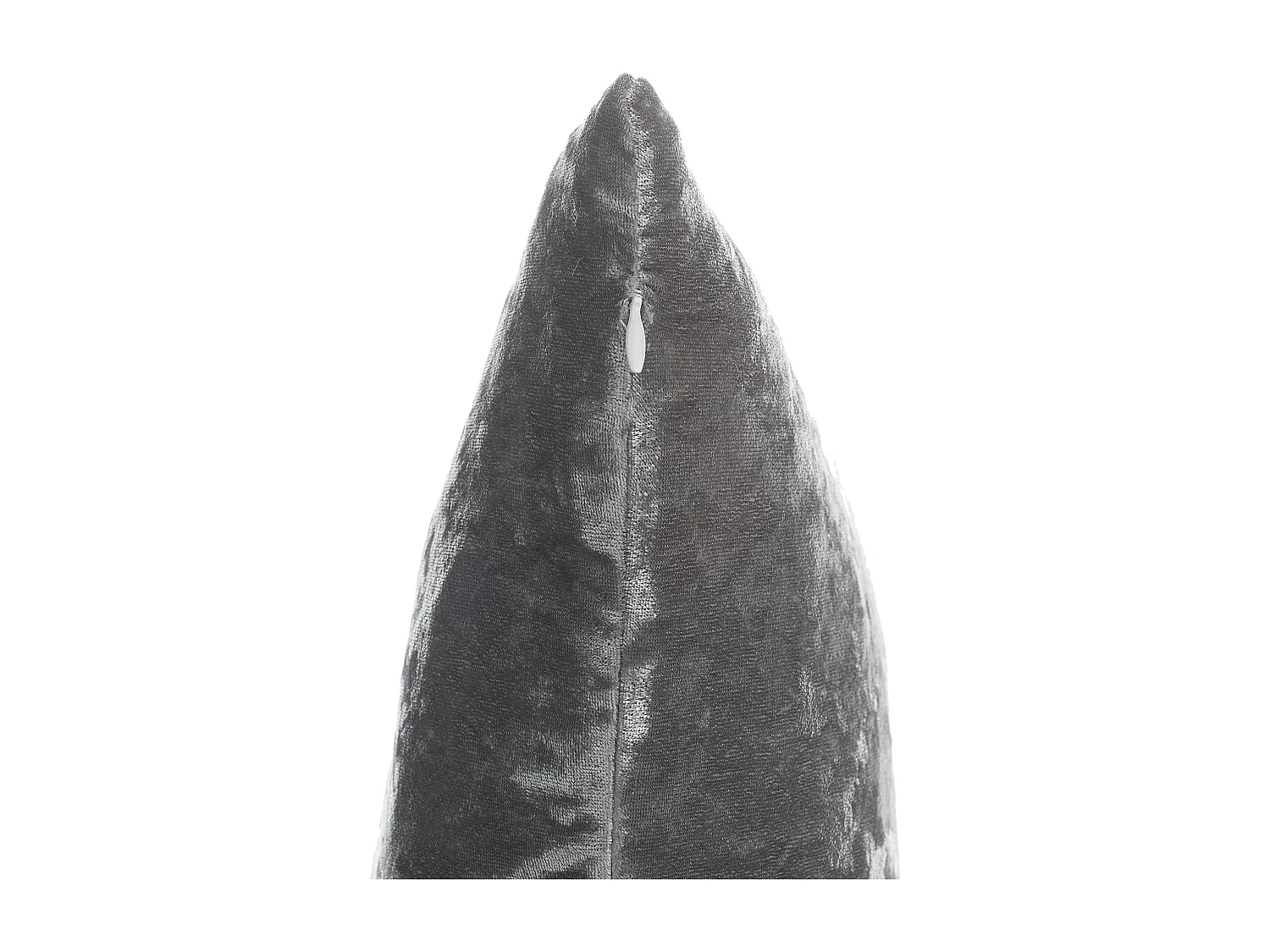 Conjunto de 2 cojines decorativos HOSTA Terciopelo 45 x 45 cm Gris Liso