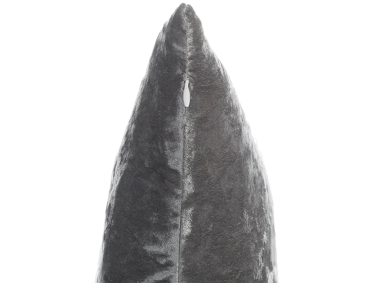 Lot de 2 coussins décoratifs HOSTA Velours 45 x 45 cm Gris Unicolore