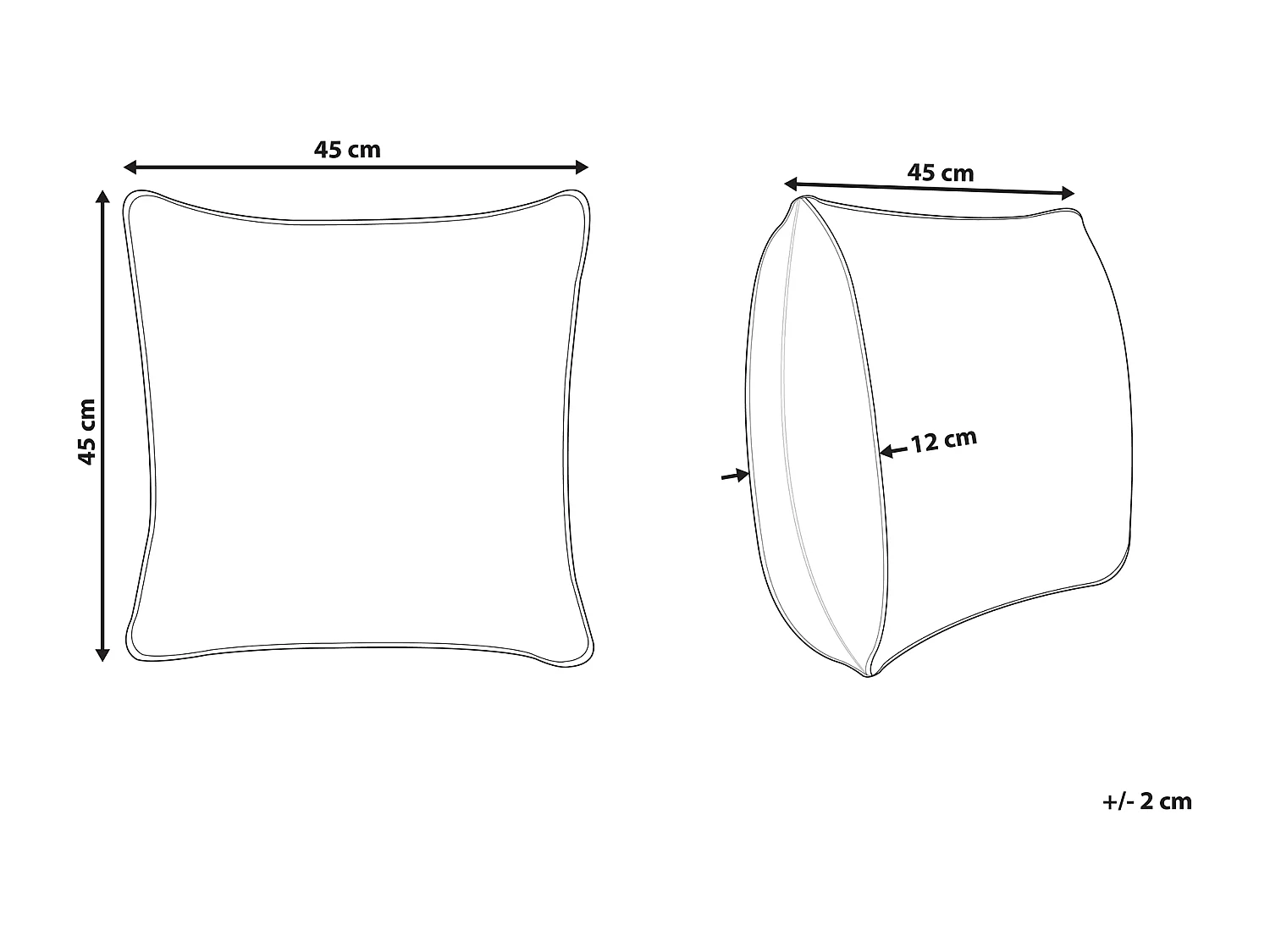 Dekokissen Baumwolle mit Füllung bunt gestreift 45x45 cm quadratisch Mihalgazi