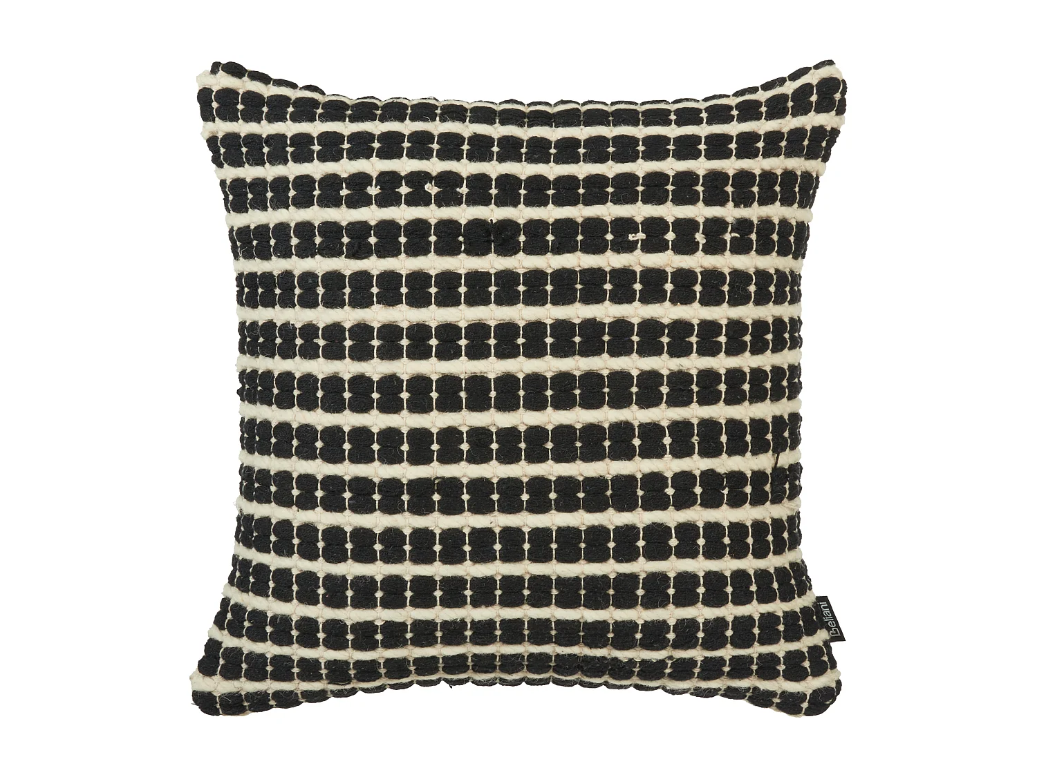 Lot de 2 coussins décoratifs YONCALI Coton 45 x 45 cm Noir À carreaux