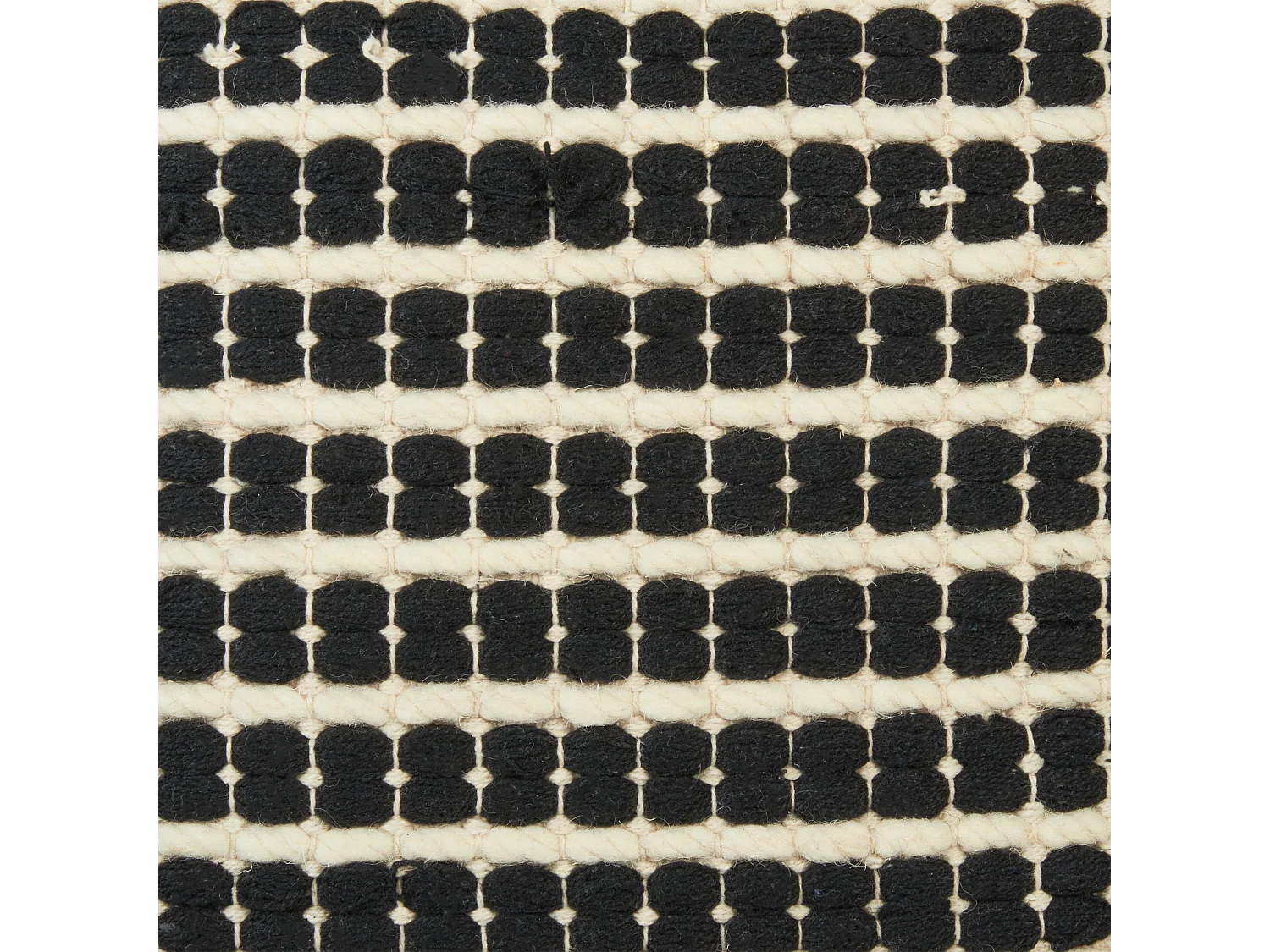 Lot de 2 coussins décoratifs YONCALI Coton 45 x 45 cm Noir À carreaux