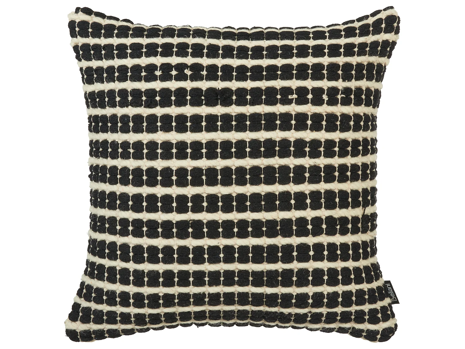 Set of 2 Decorative Cushions YONCALI Cotton 45 x 45 cm Black Checked