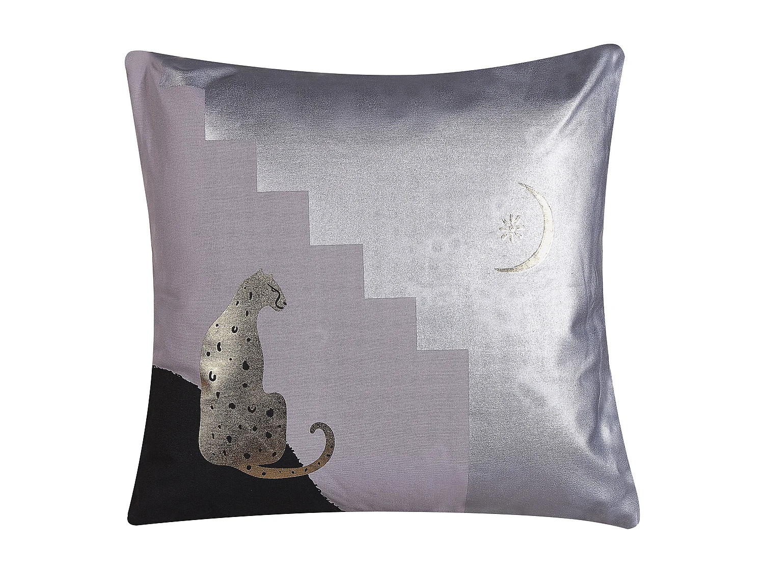 Lot de 2 coussins décoratifs DIGITALIS Coton 45 x 45 cm Gris Motif abstrait