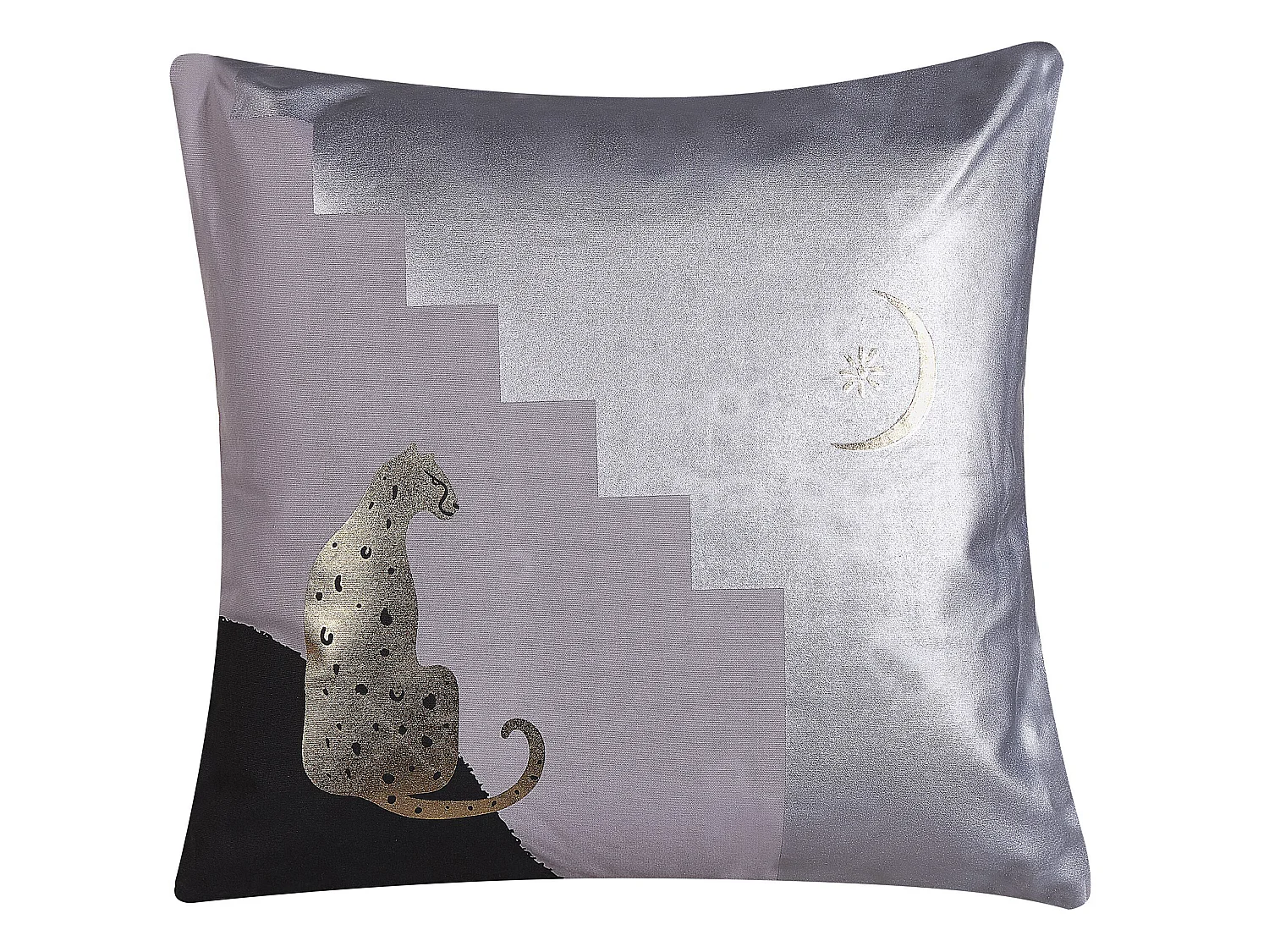Set of 2 Decorative Cushions DIGITALIS Cotton 45 x 45 cm Grey Abstract Pattern
