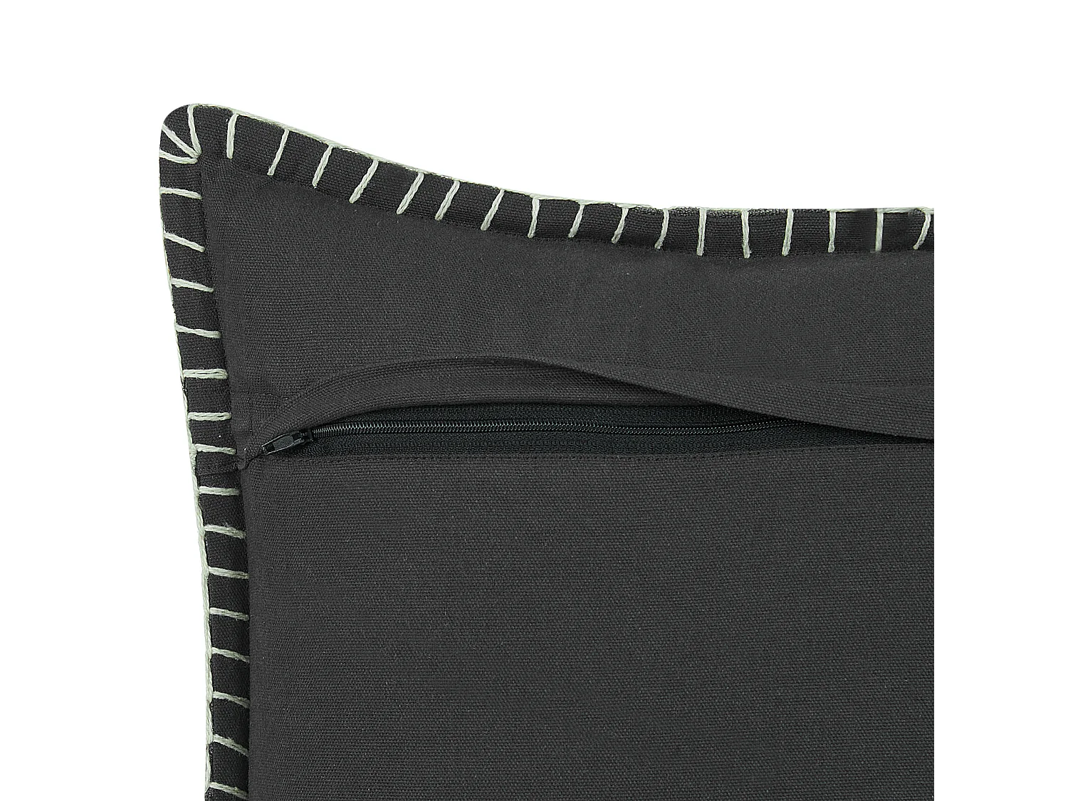 Conjunto de 2 cojines decorativos MELUR 45 x 45 cm Gris Liso