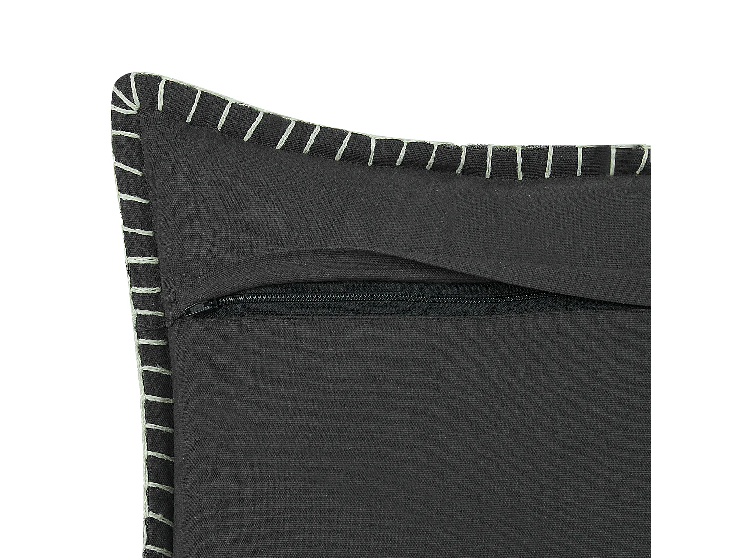 Lot de 2 coussins décoratifs MELUR 45 x 45 cm Gris Unicolore