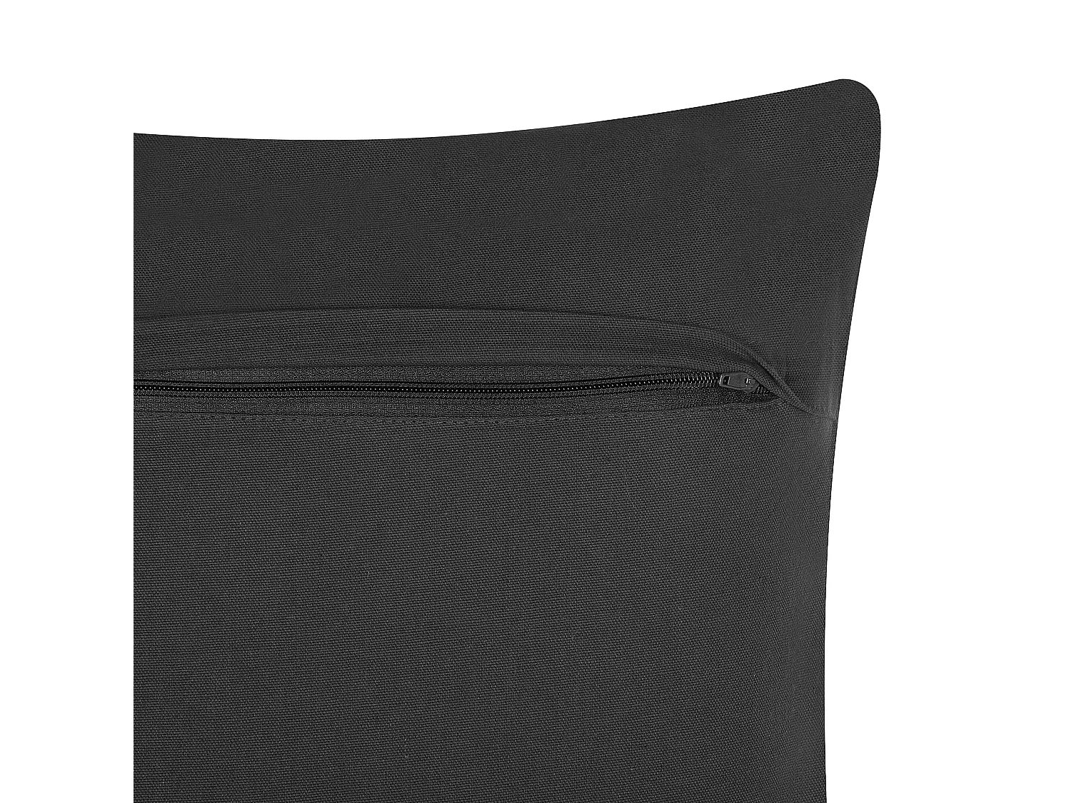 Coussin LALAM Coton 45 x 45 cm Gris Motif à chevrons