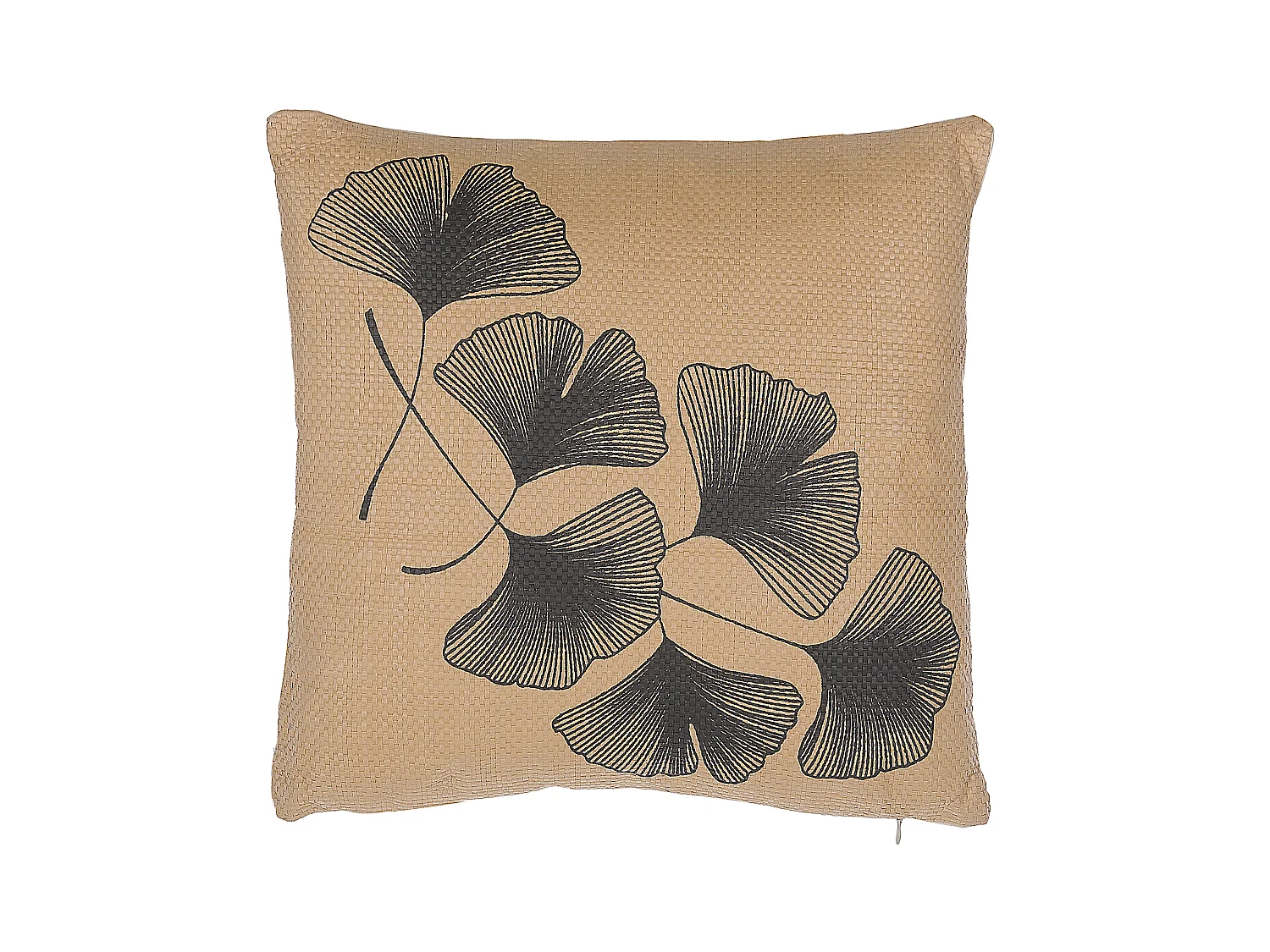 Lot de 2 coussins décoratifs WAKAD 45 x 45 cm Beige Motif de plante