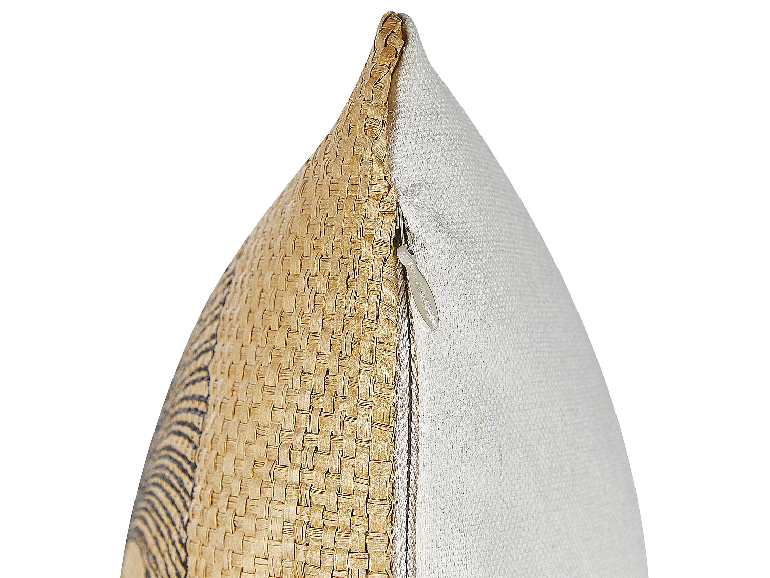 Lot de 2 coussins décoratifs WAKAD 45 x 45 cm Beige Motif de plante