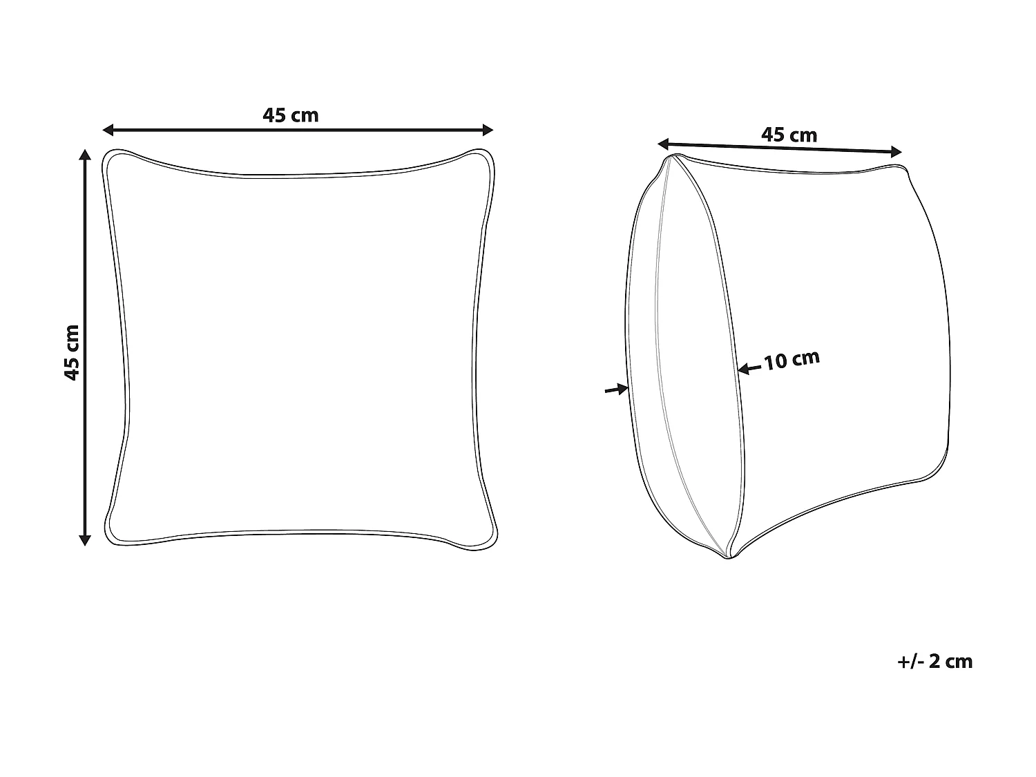 Cuscino decorativo KARUR Cotone 45 x 45 cm Marrone Trama floreale