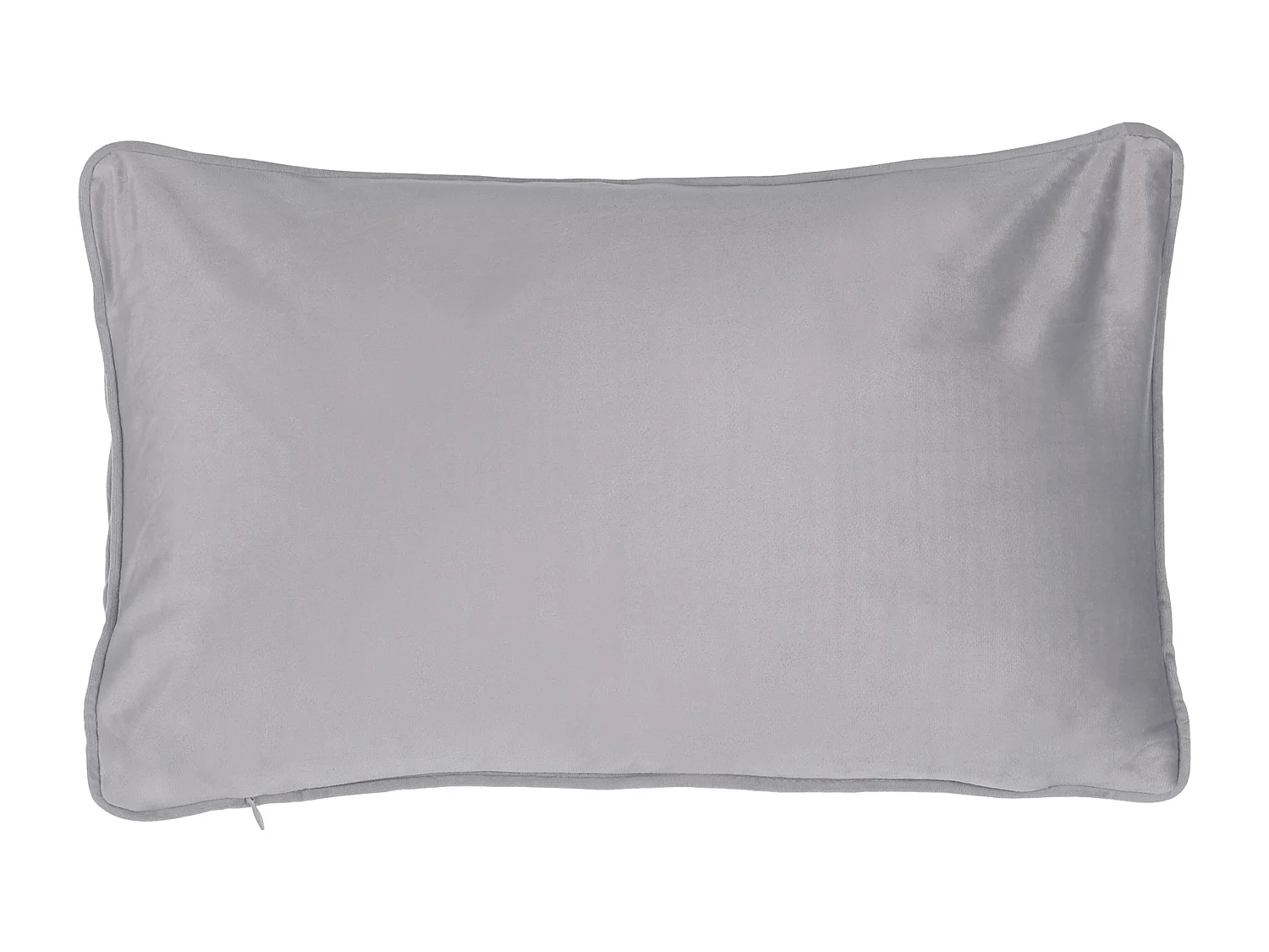 Lot de 2 coussins décoratifs KOMANA Velours 30 x 50 cm Gris À rayure