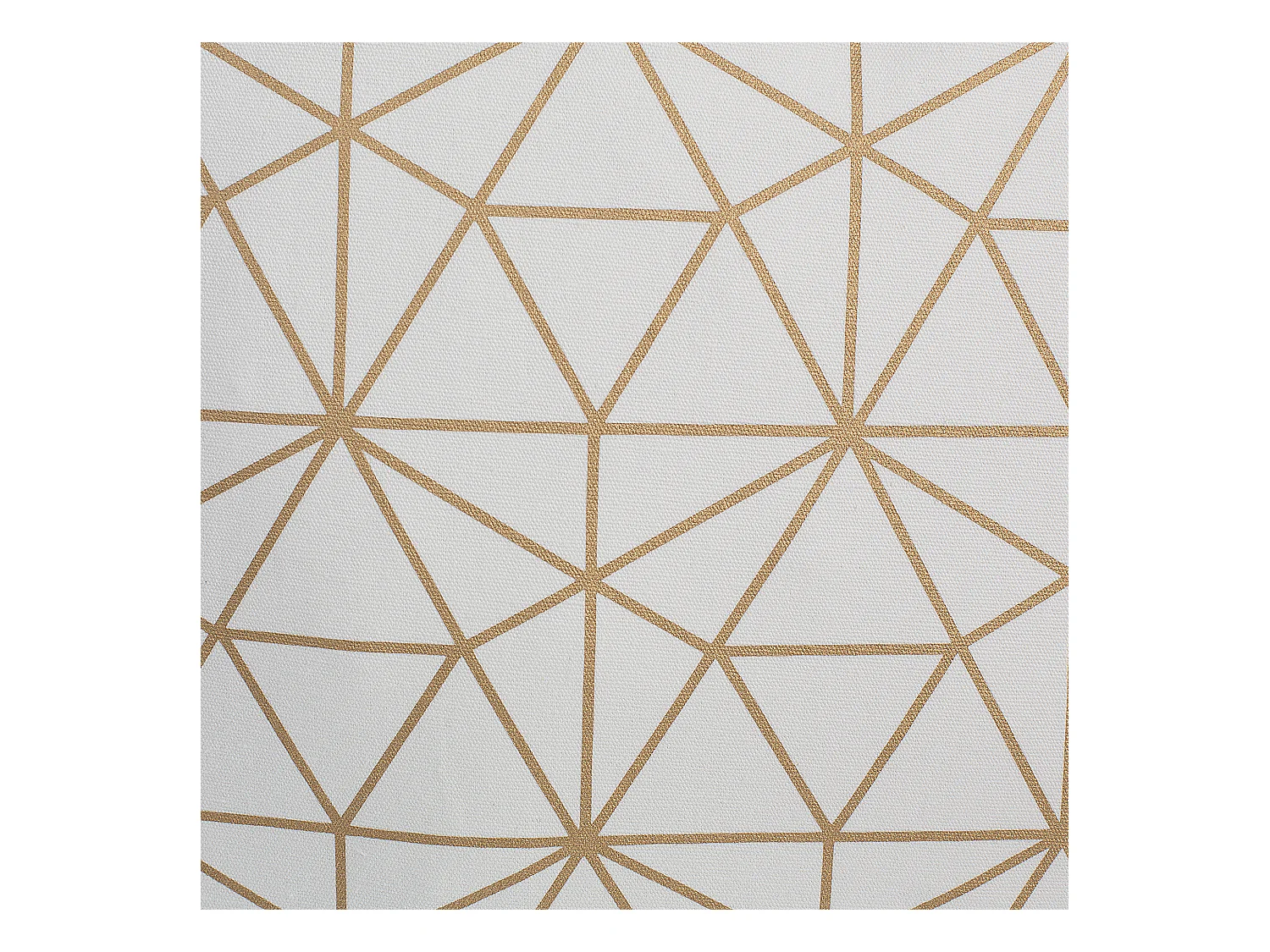 Set van 2 decoratieve kussens SEDUM Katoen 45 x 45 cm Wit Goud Geometrisch patroon