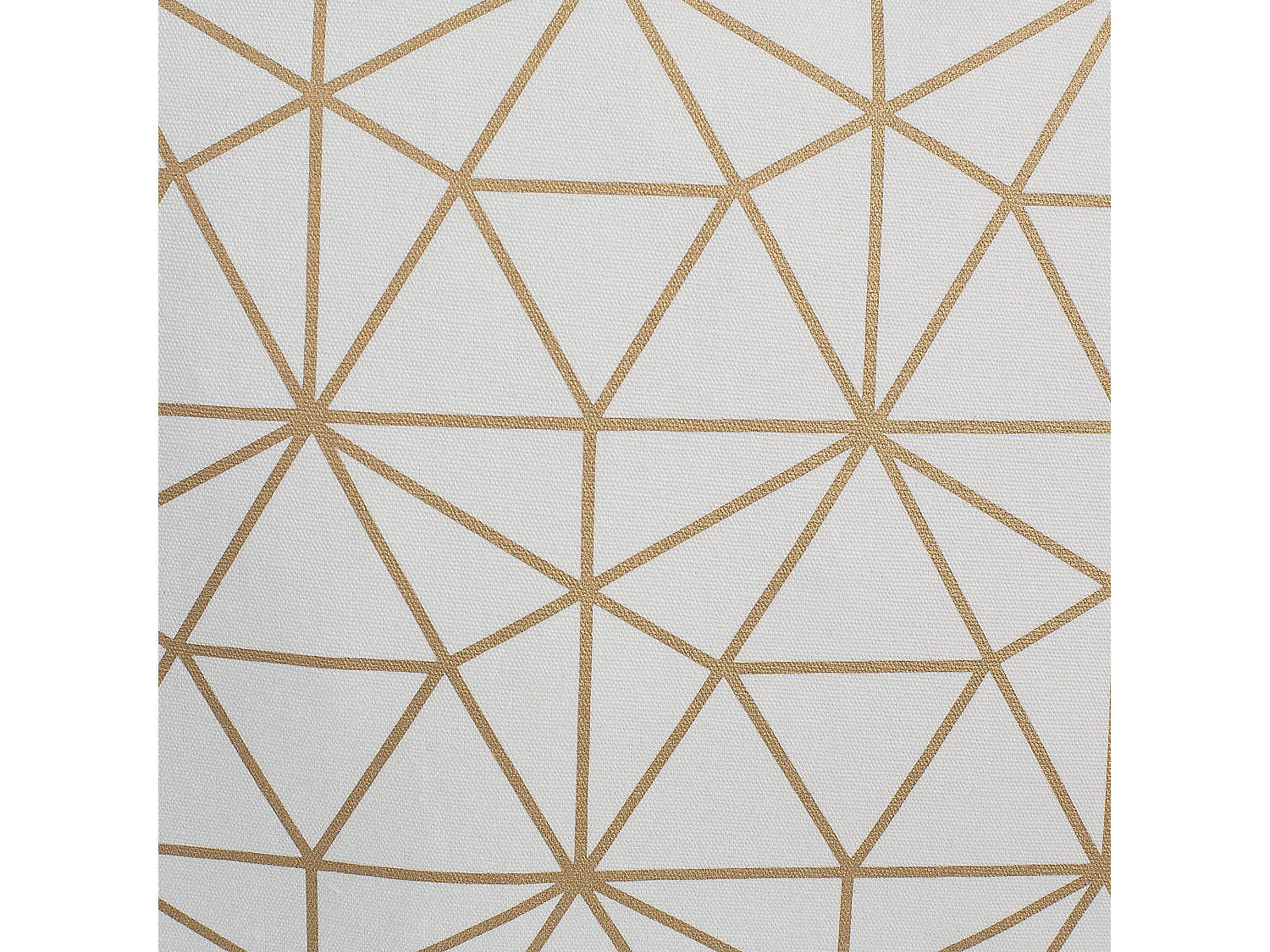 Set van 2 decoratieve kussens SEDUM Katoen 45 x 45 cm Wit Goud Geometrisch patroon