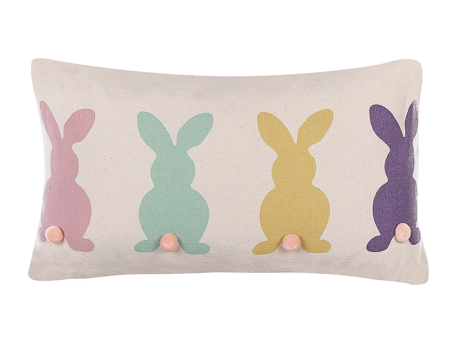 Lot de 2 coussins décoratifs CLUSIA 30 x 50 cm Beige