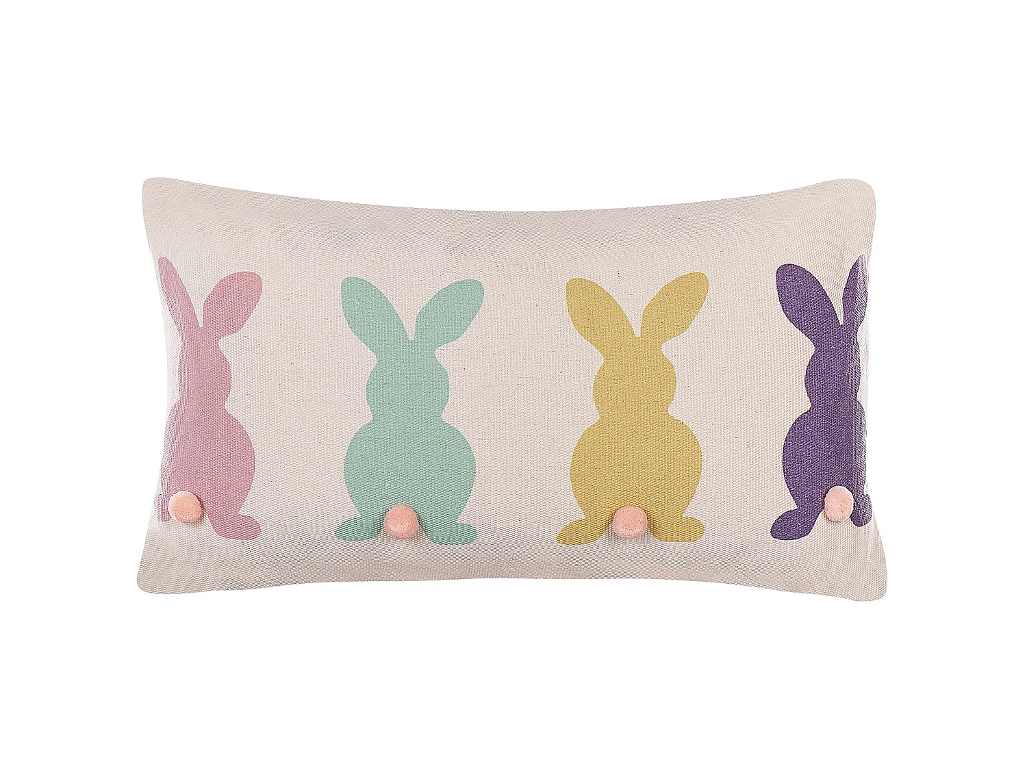 Lot de 2 coussins à motif lapin multicolore 30 x 50 cm CLUSIA