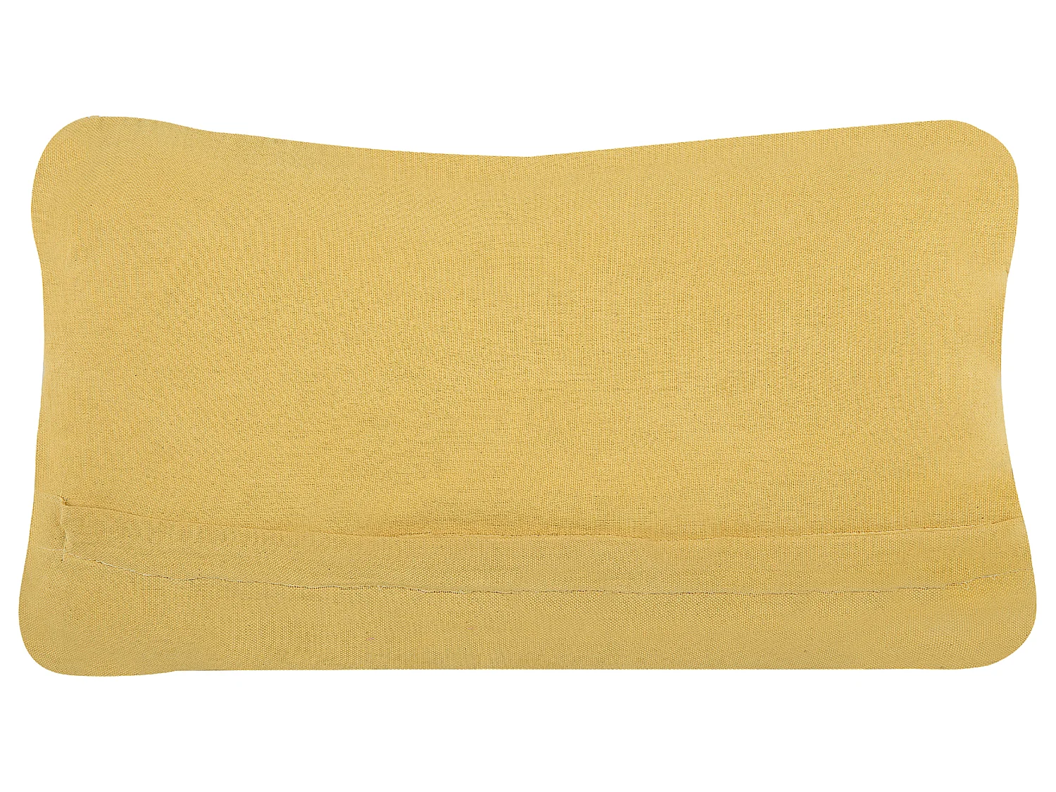 Coussin KIRIS Coton 30 x 50 cm Unicolore Macramé Jaune