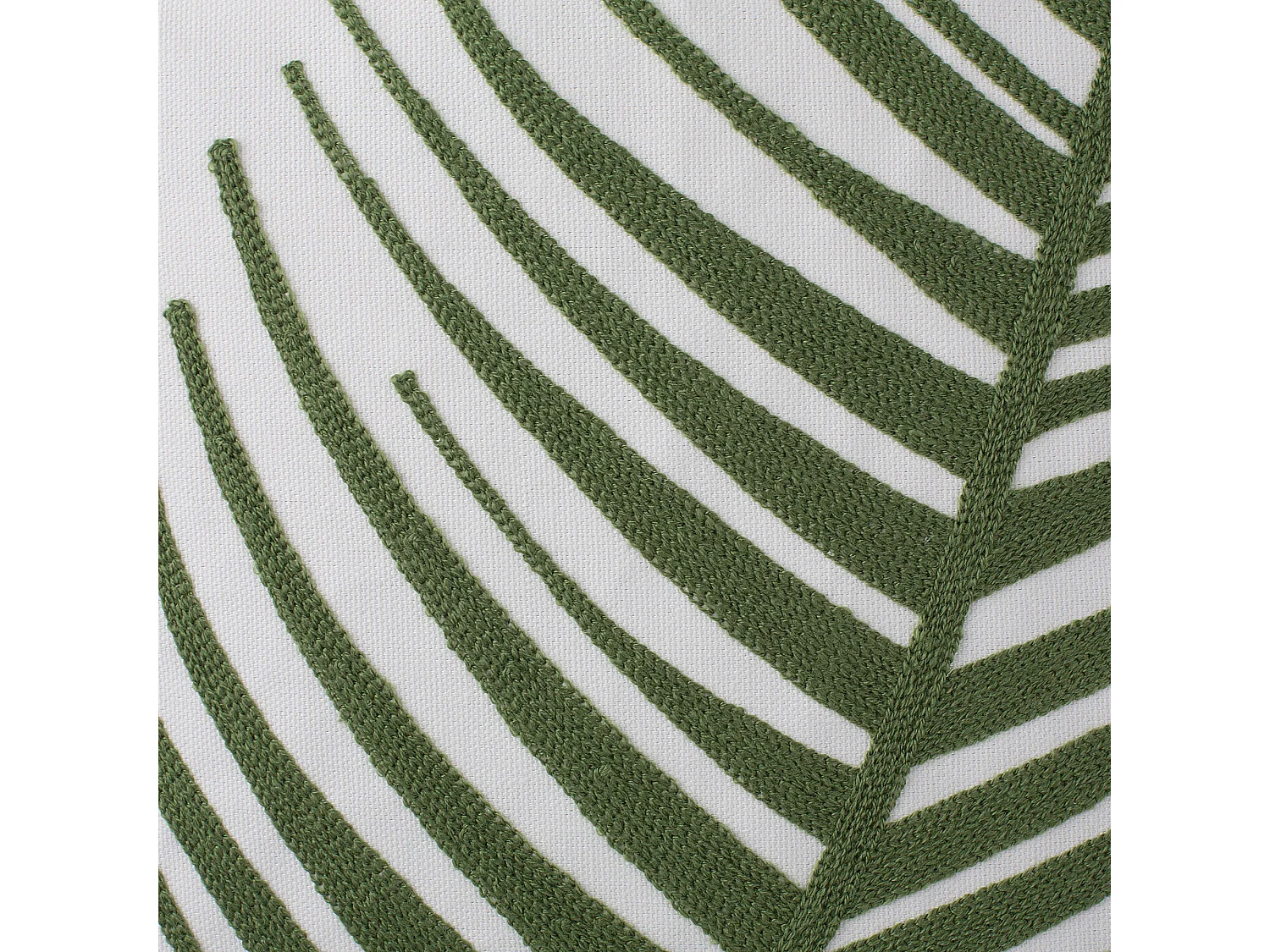 Set van 2 decoratieve kussens AZAMI Katoen 45 x 45 cm Donkergroen Bladpatroon