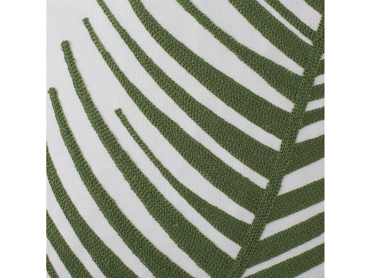 Zestaw 2 poduszek dekoracyjnych AZAMI Bawełna 45 x 45 cm Ciemnozielony Wzór roślinny