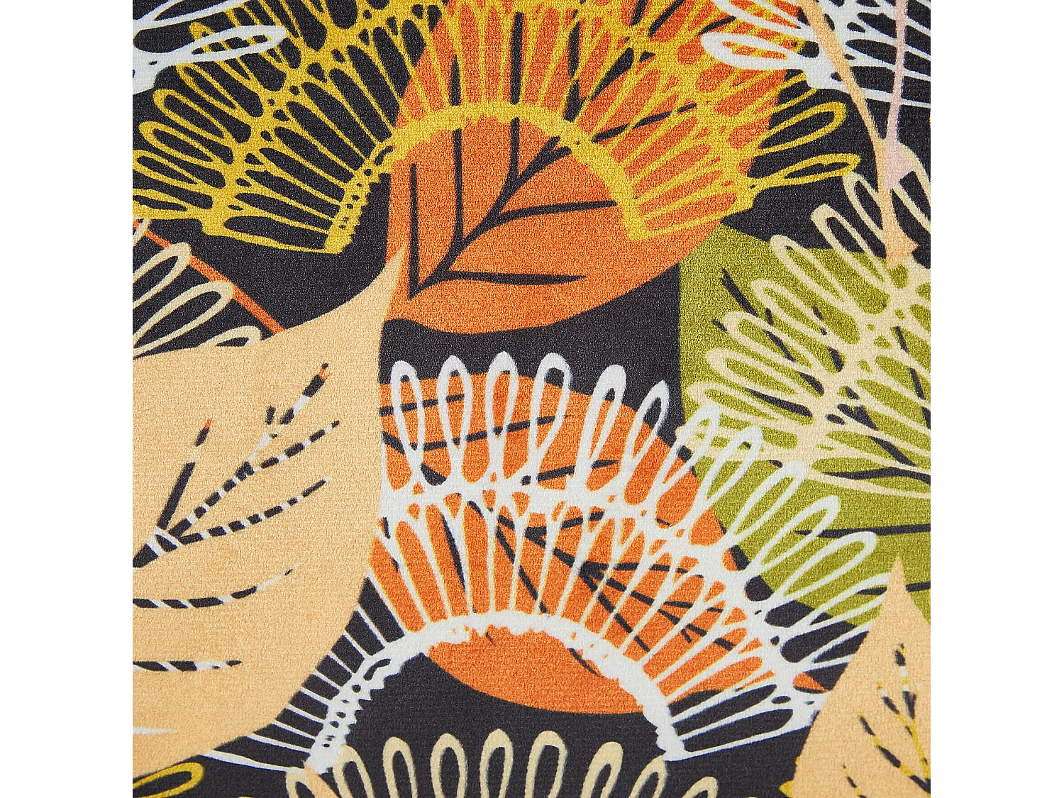 Set di 2 cuscini LAGURUS Velluto 45 x 45 cm Multicolore Trama di piante