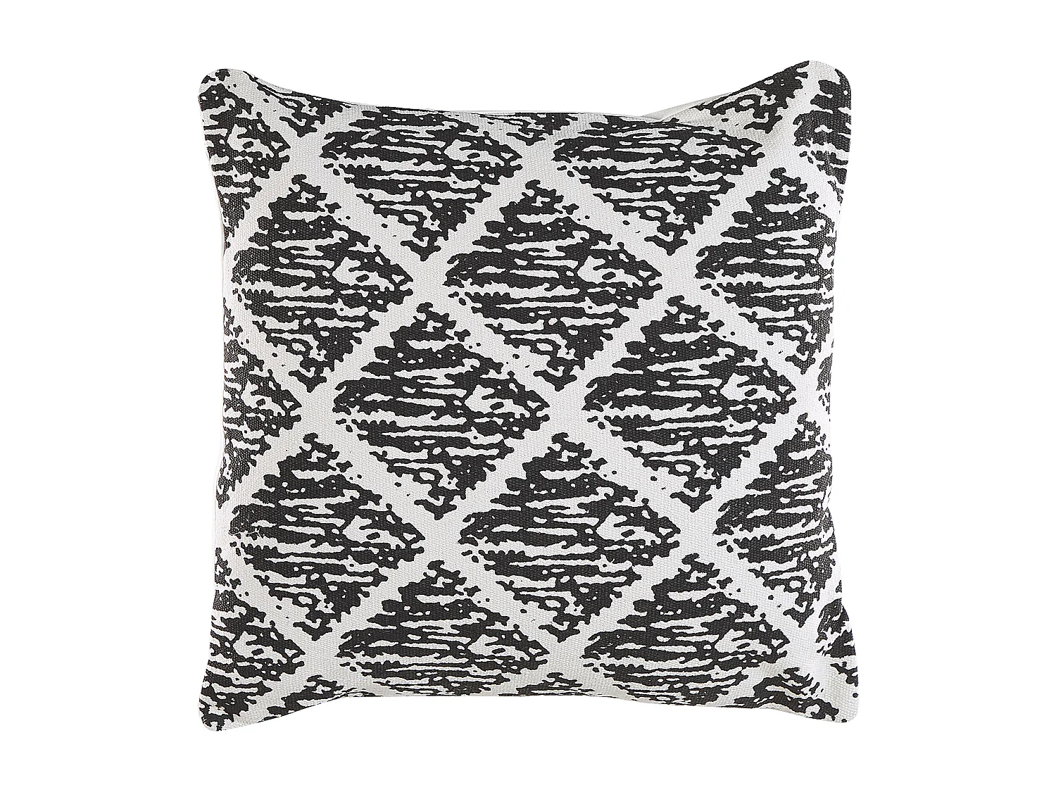 Conjunto de 2 cojines decorativos HAZRO Algodón 45 x 45 cm Negro Patrón geométrico