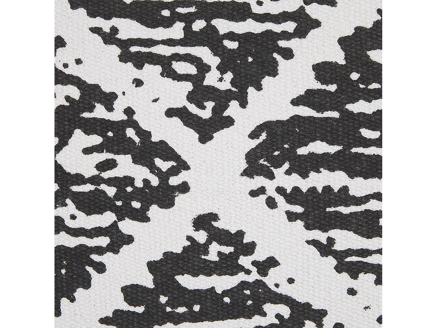 Conjunto de 2 cojines decorativos HAZRO Algodón 45 x 45 cm Negro Patrón geométrico