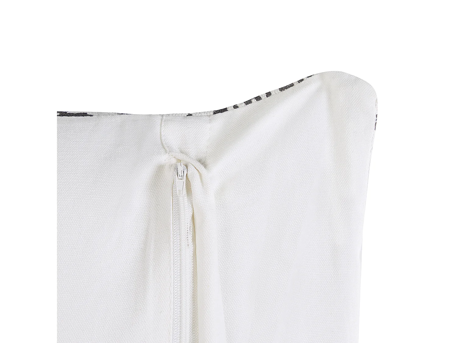 Lot de 2 coussins décoratifs HAZRO Coton 45 x 45 cm Noir Motif géométrique