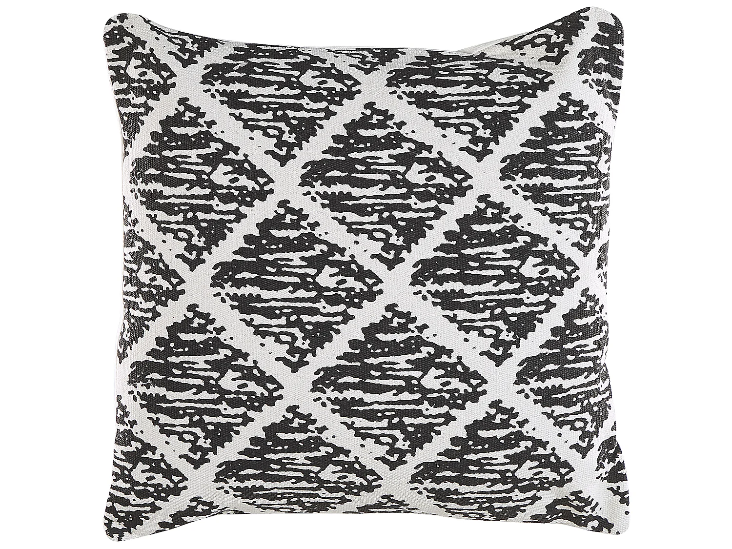 Lot de 2 coussins décoratifs HAZRO Coton 45 x 45 cm Noir Motif géométrique