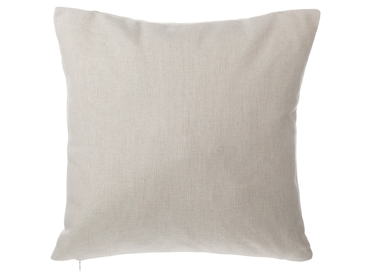 Set of 2 Decorative Cushions GAURA 45 x 45 cm Light Beige Solid