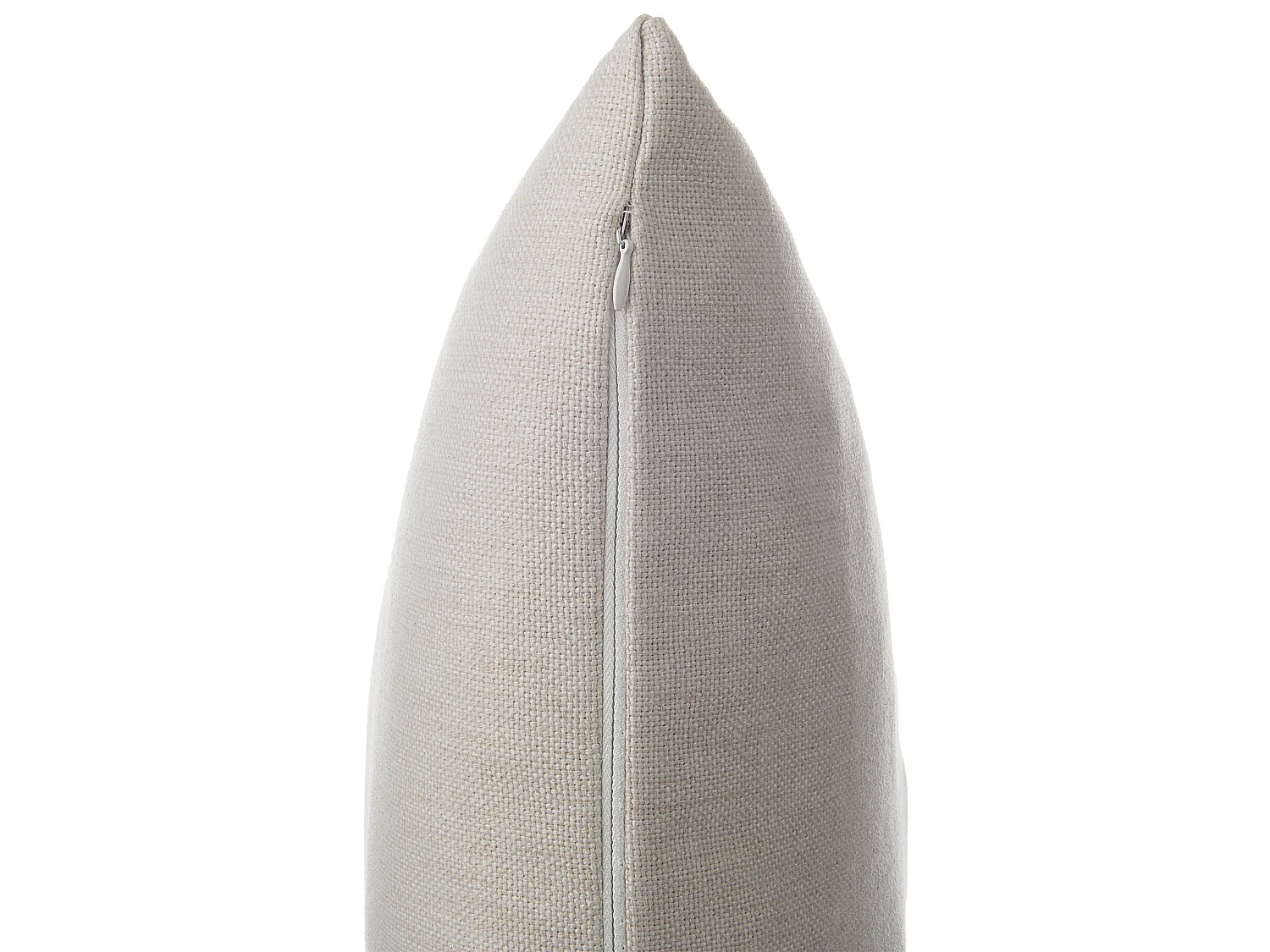 Set of 2 Decorative Cushions GAURA 45 x 45 cm Light Beige Solid