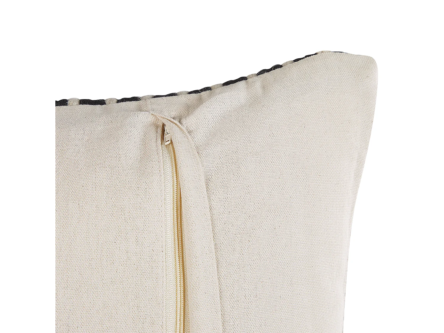 Coussin SOFCA Coton 45 x 45 cm Beige Motif géométrique