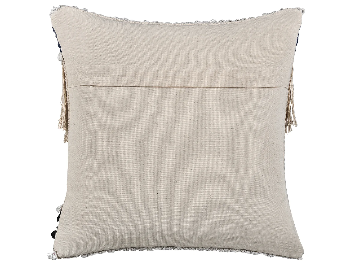 Throw Cushion SOFCA Cotton 45 x 45 cm Beige Geometric Pattern