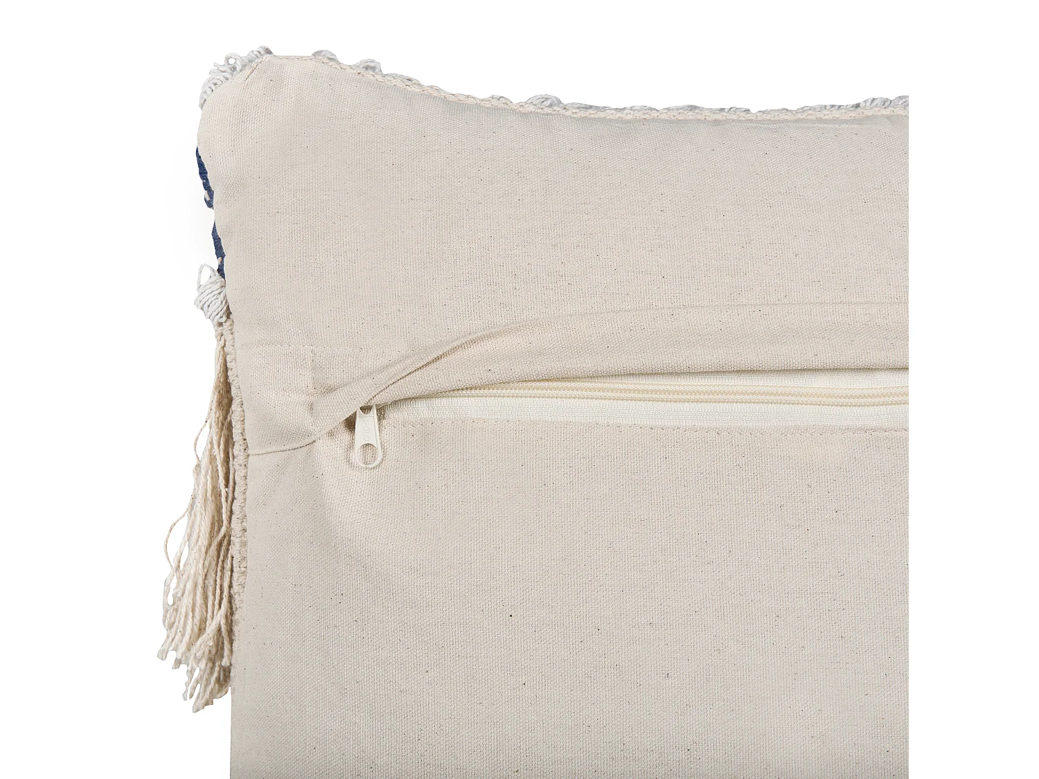 Throw Cushion SOFCA Cotton 45 x 45 cm Beige Geometric Pattern