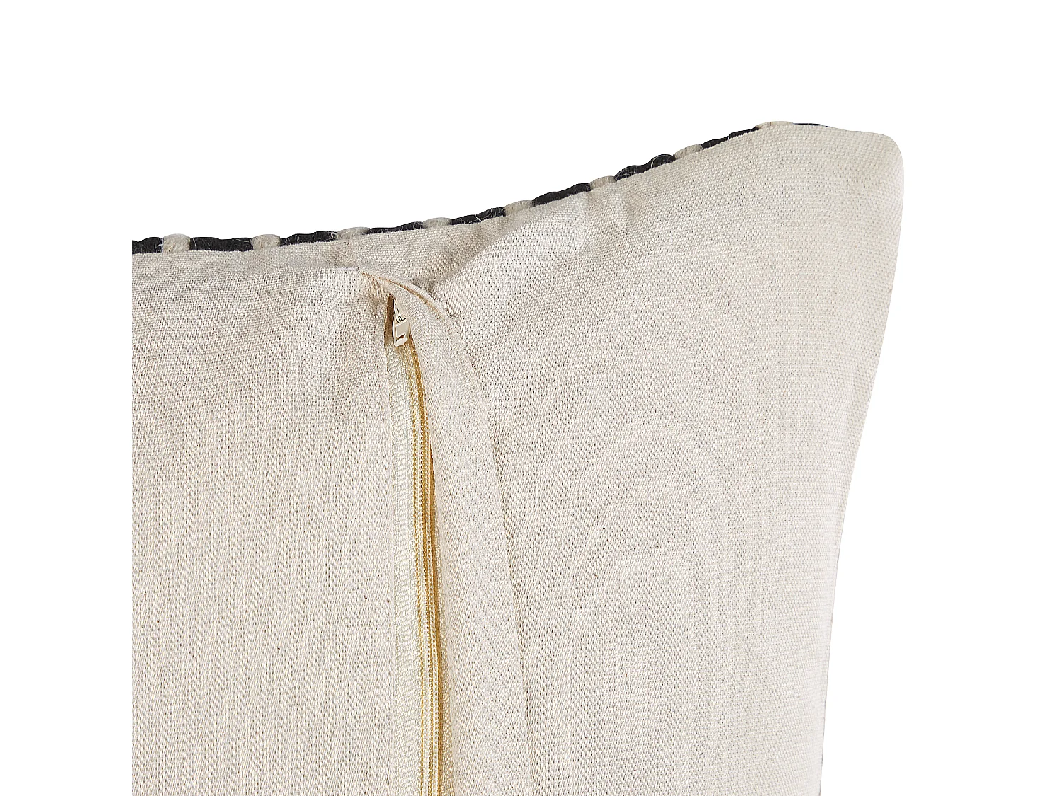 Throw Cushion SOFCA Cotton 45 x 45 cm Beige Geometric Pattern