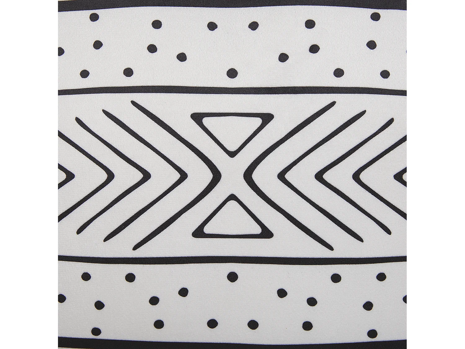 Lot de 2 coussins décoratifs SCHEFFLERA Velours 30 x 50 cm Blanc Motif géométrique