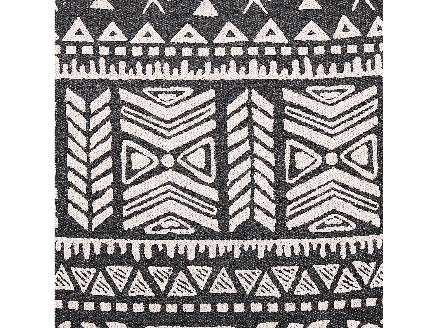 Zestaw 2 poduszek dekoracyjnych SIRVAN Bawełna 45 x 45 cm Czarny Wzór geometryczny