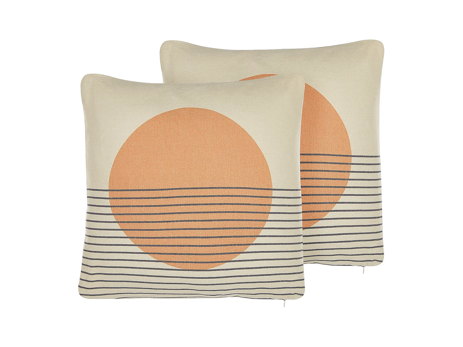 Dekokissen 2er Set mehrfarbig 45 x 45 cm Baumwolle/Polyester Moonflower
