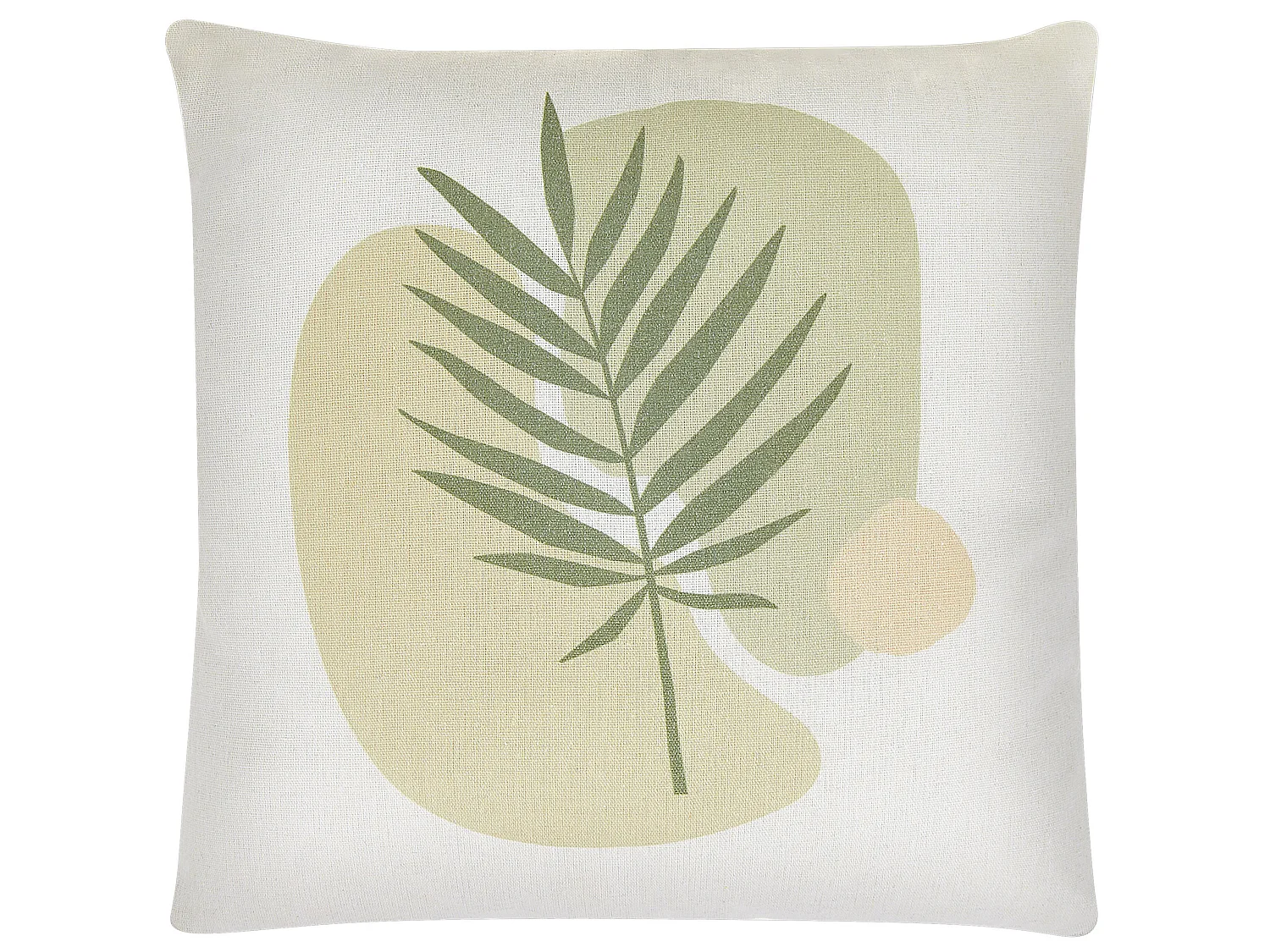 Lot de 2 coussins décoratifs MICROSORUM 45 x 45 cm Vert clair Motif de plante