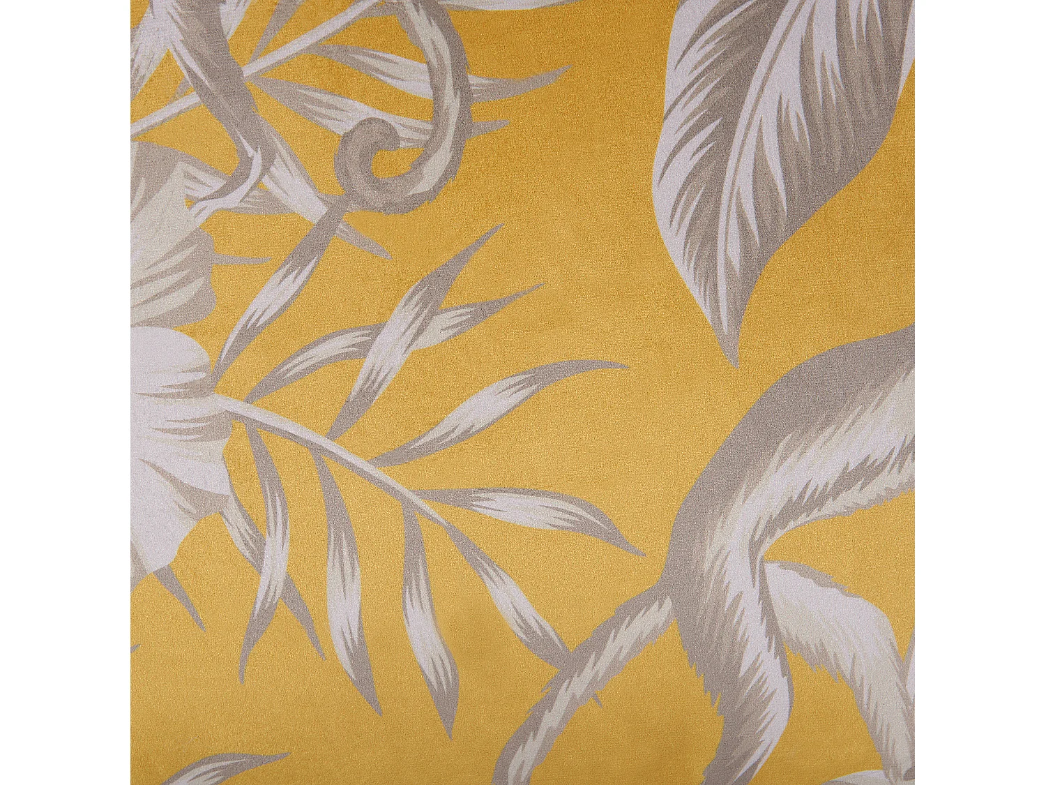 Lot de 2 coussins décoratifs MANJU Velours 45 x 45 cm Jaune Motif animal