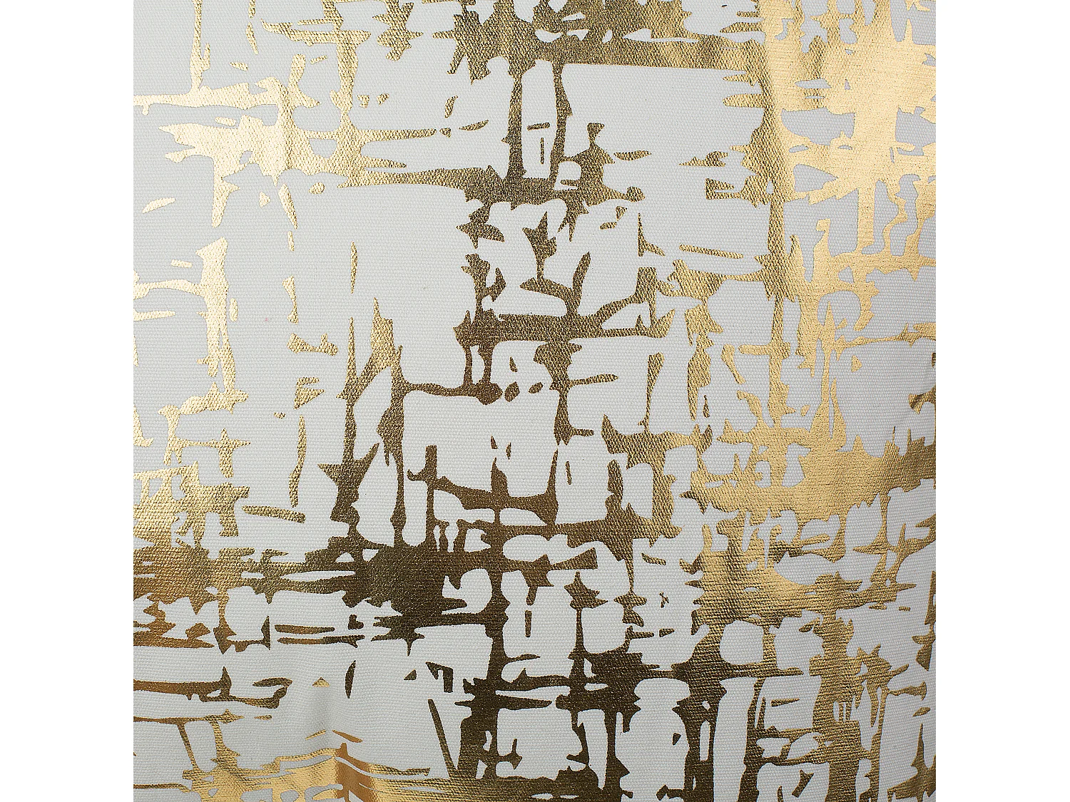 Conjunto de 2 almofadas decorativas GARDENIA Algodão 45 x 45 cm Dourado Padrão abstracto